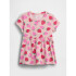 JPN IE BF SS PRINT TUNIC MISTY ROSE