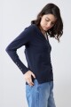 Cardigan escote V azul marino