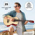 Guitarra Criolla Clasica Tamaño 4/4 39 Para diestros Con Estuche Funda Y Puas Imback Color Natural Guitarra Criolla Clasica Tamaño 4/4 39 Para diestros Con Estuche Funda Y Puas Imback Color Natural