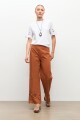 Remera calado en mangas blanco
