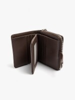 Cartera Con Textura S marron