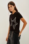 Remera Star Line Negro