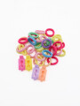 SET GOMITAS Y BROCHES MULTICOLOR