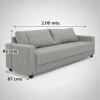 SOFA 3 CUERPOS - TAPIZADO TELA BEIGE SOFA 3 CUERPOS - TAPIZADO TELA BEIGE