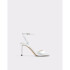 SAKE SILVER METALLIC SYNTHETIC NAVY SUEDE