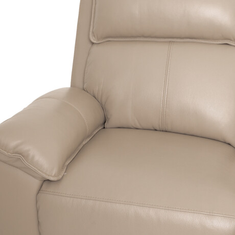 RECLINER ELÉCTRICO 2 CUERPOS CUERO-Y-SIMIL-CUERO MARRON JOSHUA TAUPE