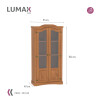 Cristalero Aparador Lumax bar modular 2 puertas Madera Maciza Cristalero Aparador Lumax bar modular 2 puertas Madera Maciza