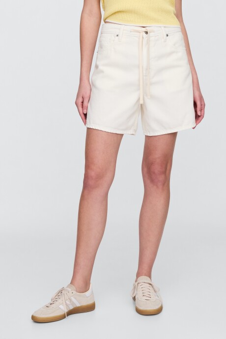 Short De Jean Mujer Beach Blms White