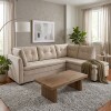 Sillon 3 cuerpos con Chaise - Coimbra Izquierdo beige