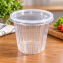 Pote Recipiente Plastico con Tapa Descartable 500ml Pote Recipiente Plastico con Tapa Descartable 500ml