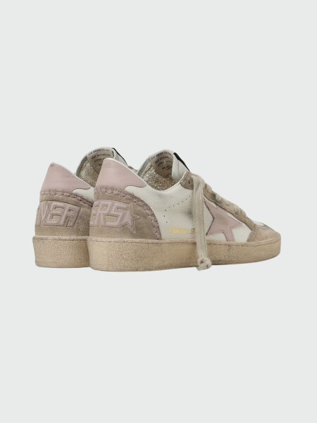 Golden Goose - Ballstar white Pink Alta Automática