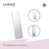 Espejo de pie o pared Glamour Lumax 165x60 cm living dormitorio Blanco