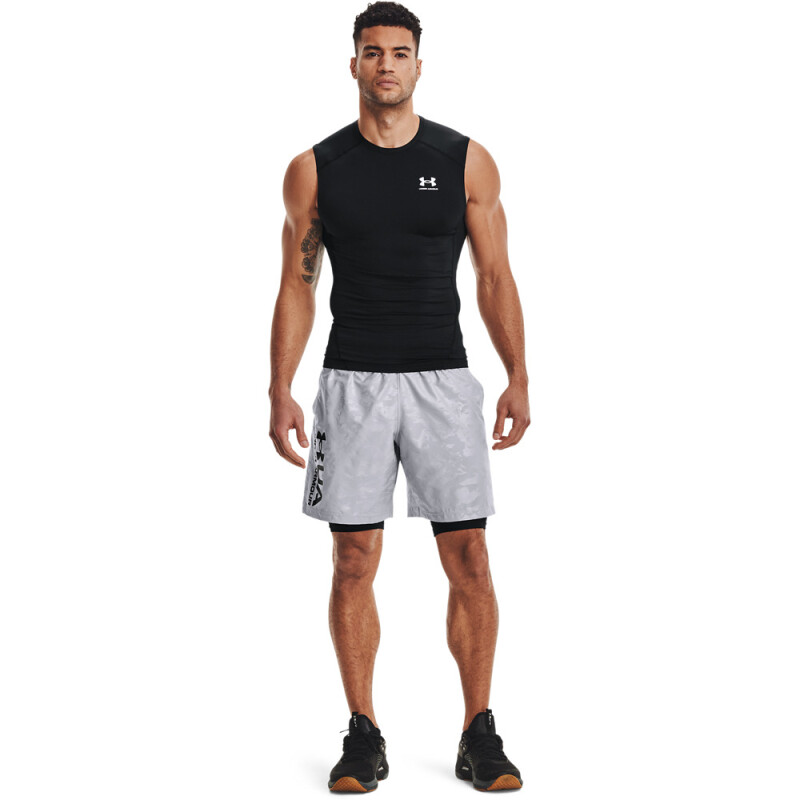 UA HG Armour Comp SL-WHT BLK-001