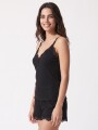 PIJAMA SET RIB NEGRO