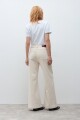 Jean wide leg Aria beige claro