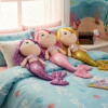 Peluche Infantil con forma de Sirenas. Rosa