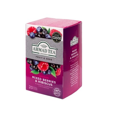 Infusión Mixed Berries & Hibiscus 20 Saquitos Ahmad Tea Te Berries Hibiscus X20 Ahmad