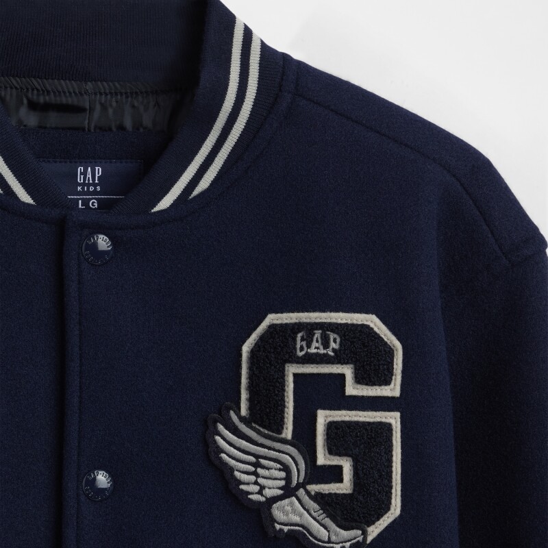 VARSITY BOMBER JACKET TAPESTRY NAVY