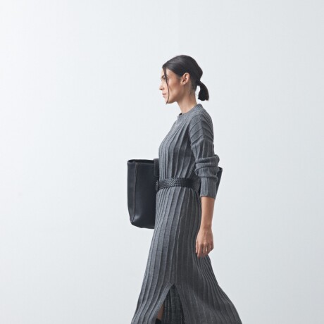 VESTIDO SIMEON Gris Osc Melange