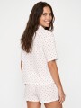 PIJAMA CONJUNTO TOP + SHORT SELENA BLANCO