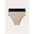 KIT COM 2 CALCINHAS FEM PRETO/BEGE