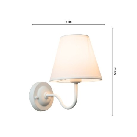Lampara de Pared Classic Lámpara de Pared Interior Classic Blanca