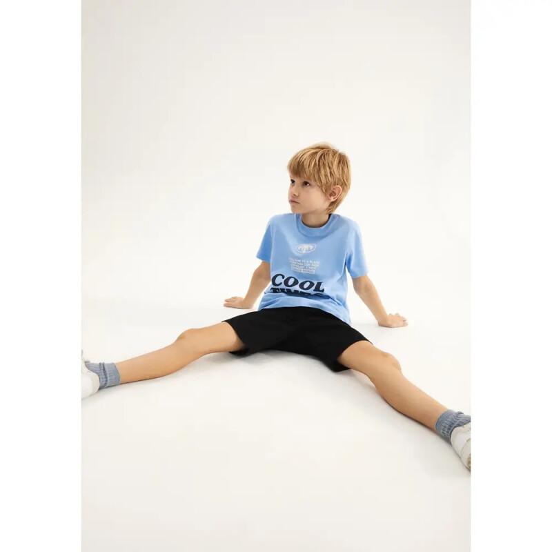 CAMISETA MM MASC AZUL CLARO