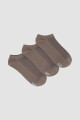 Nuevo pack x 3 deportiva colores lisos Marron