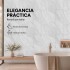 Pack x10 Placa PVC Símil Mármol 2,44x1,22m 3mm Resistente Gris Veteado 2