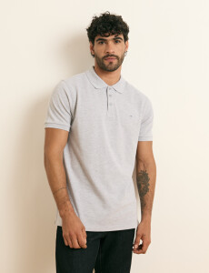 520752 REMERA HARRINGTON LABEL Gris Melange