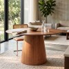 Mesa de Comedor Redonda 1.35 - Zara Marrón