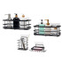 Set X4 Estante Organizador Baño Accesorio Ducha Con Adhesivo IMBACK Color Negro Set X4 Estante Organizador Baño Accesorio Ducha Con Adhesivo IMBACK Color Negro