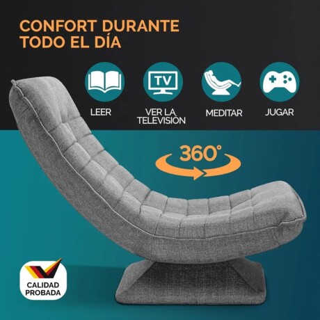 Sillon Reclinable Giratorio Aberdeen Gris