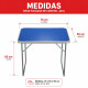 Mesa plegable de camping AZUL