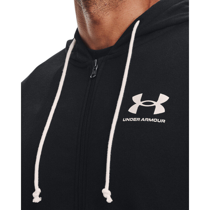 UA Rival Terry LC FZ-GRY BLK-001