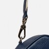 Cartera de mano The Club en cuero graneado Marine Blue