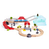 Pista de tren Juego de Bloques de Construcción Tren de Ciudad Hape Pista de tren Juego de Bloques de Construcción Tren de Ciudad Hape