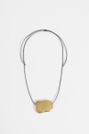 Collar cordón acero bold dorado