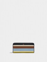 Cartera De Punto Con Rayas L multicolor