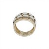 Anillo Cúpula-Plata y Oro-Sin Piedra-AN5419 sinpiedra
