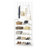 Perchero Organizador de Ropa y Zapatos Rack 6 Niveles Estantes y Ganchos IMBACK Color Blanco Perchero Organizador de Ropa y Zapatos Rack 6 Niveles Estantes y Ganchos IMBACK Color Blanco