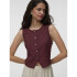 VMATHENA S/L O-NECK WAISTCOAT WVN ANDORRA