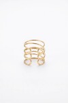 Anillo texture bold ajustable dorado