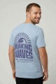 Remera m/c estampada Making Waves AZUL PIEDRA