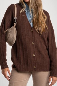 Cardigan Texturado Chocolate
