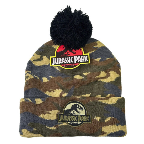 Gorro De Lana Infantil Con Pompón Jurassic World Oficial U