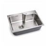 Pileta simple acero inox. 304 con Válvula 58x43x21 cm Pileta Simple Acero Inox. 304 Con Válvula 58x43x21 Cm