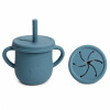 Vaso 2 en 1 - Sorbito y Porta Cereales Azul