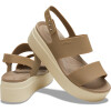 Sandalias Crocs Brooklyn Low Wedge Marrón