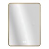 Espejo Vertical Lumax c/marco desempañador y Luz 90x70cm Dorado